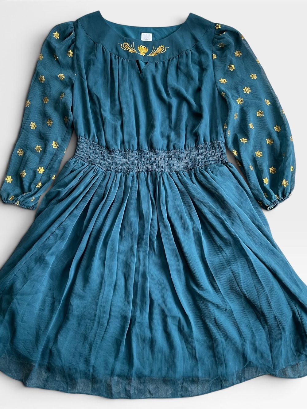 Disney Parks Women’s Teal & Gold Jasmine Dress New NWT Size 1X - Picture 2 of 5